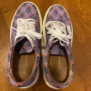 Anthropologie Platform Sneakers Sz 7.5/38